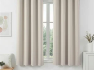 Artiss Blockout Curtains 2X 132x160cm Thermal Insulated Eyelet Drapes Beige