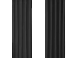 Artiss 2X Blockout Curtains Eyelet 180x213cm Black