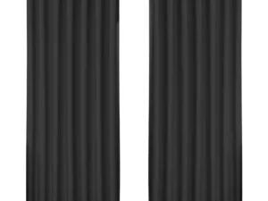 Artiss 2X Blockout Curtains Eyelet 240x230cm Black