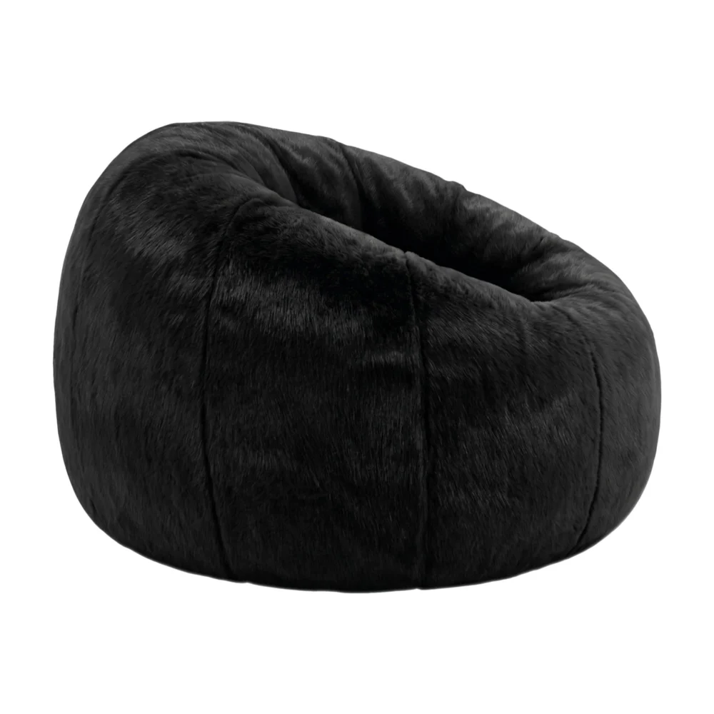 Artiss Bean Bag Chair Cover (No Filler) Soft Faux Fur Beanbag Cover Large Round