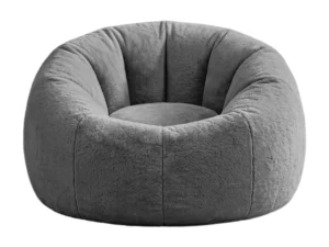 Artiss Bean Bag Chair Cover (No Filler) Soft Faux Fur Beanbag Cover Large Round