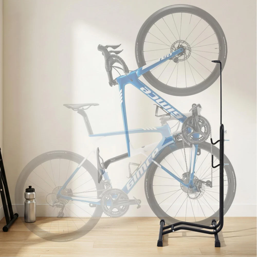 Weisshorn 4-in-1 Bike Parking Stand Vertical Floor Storage Rack for 24"-27.5"