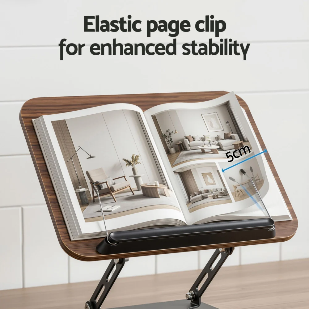 Artiss Book Stand Adjustable Book Holder Foldable Reading Rest Rack w/ 360