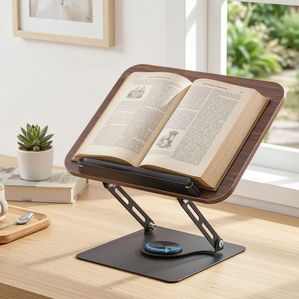 Artiss Book Stand Adjustable Book Holder Foldable Reading Rest Rack w/ 360