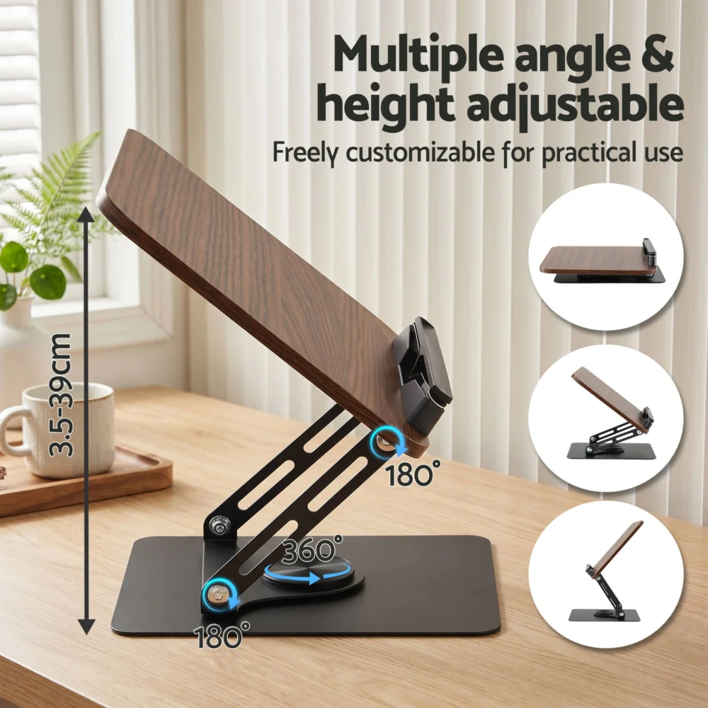 Artiss Book Stand Adjustable Book Holder Foldable Reading Rest Rack w/ 360