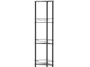 Artiss 4 Tier Floor Standing Corner Shower Caddy Bathroom Organizer Black