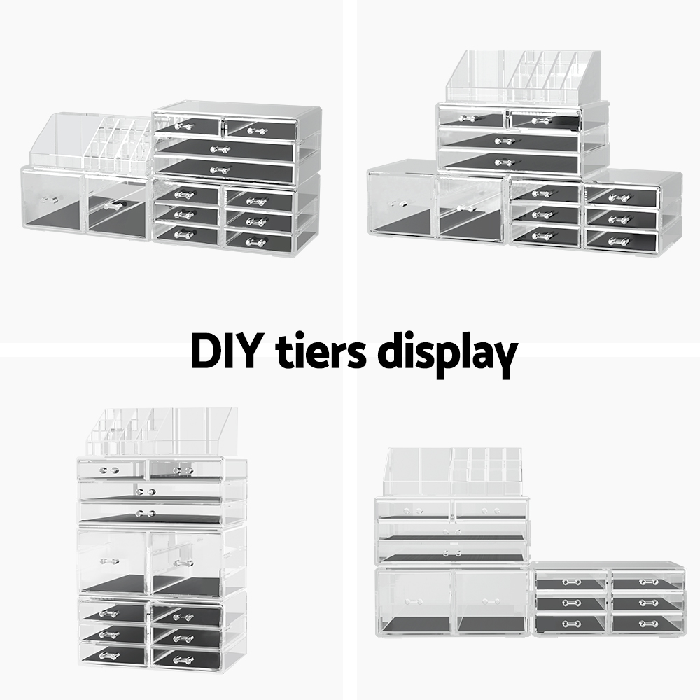 Embellir Makeup Organizer Acrylic Cosmetic Organizer Storage Box Jewellery