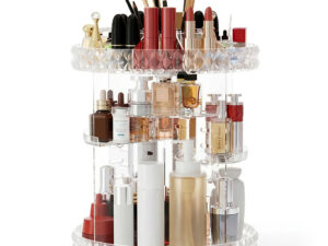 Embellir Makeup Organizer Acrylic Rotating Cosmetic Organizer Storage Display