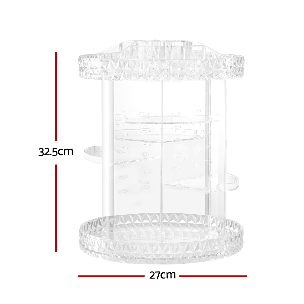 Embellir Makeup Organizer Acrylic Rotating Cosmetic Organizer Storage Display