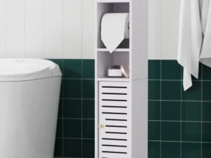 Artiss Bathroom Cabinet Toilet Roll Holder Tissue Organizer 3 Tier Floor Cabinet