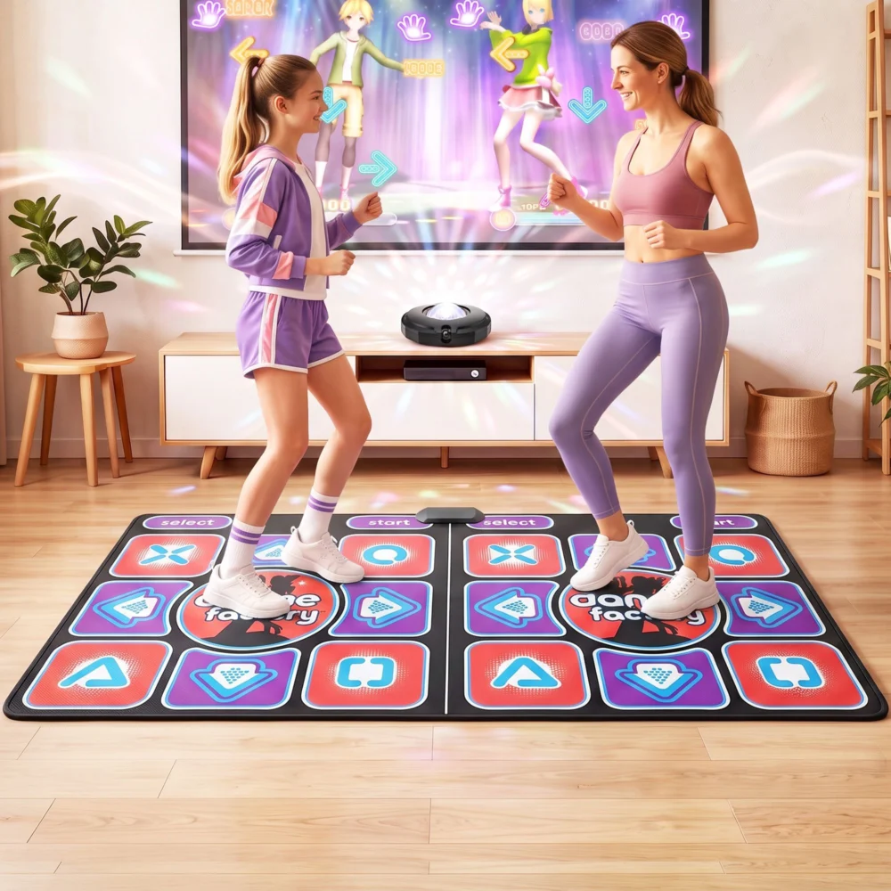 Keezi HDMI Dance Mat 2 Player for Kids & Adults w/ AR Camera Electronic Dance