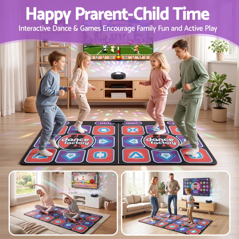 Keezi HDMI Dance Mat 2 Player for Kids & Adults w/ AR Camera Electronic Dance