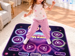 Keezi Dance Mat Toy for Kids Age 3-12 Electronic Dance Pad w/ Bluetooth 4 Game