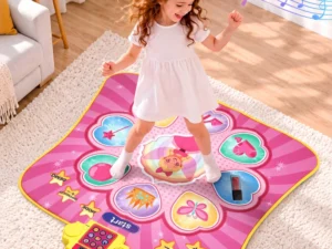Keezi Dance Mat for Kids Age 3-12 Electronic Dance Game Pad Toy w/ 3 Game Modes