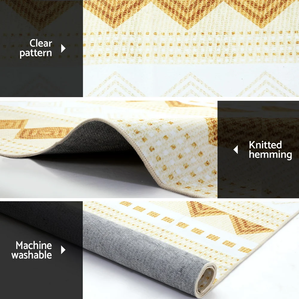 Artiss Rug 160x230cm Area Rug Washable Mat Large Carpet Soft Short Pile Ella