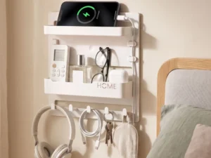 Artiss Bedside Shelf Wall Mount Organizer - Self-Adhesive Floating Nightstand