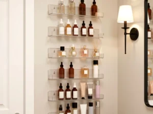 Artiss 6-Pack Acrylic Wall Shelves, Clear Floating Display Shelf w/ Detachable