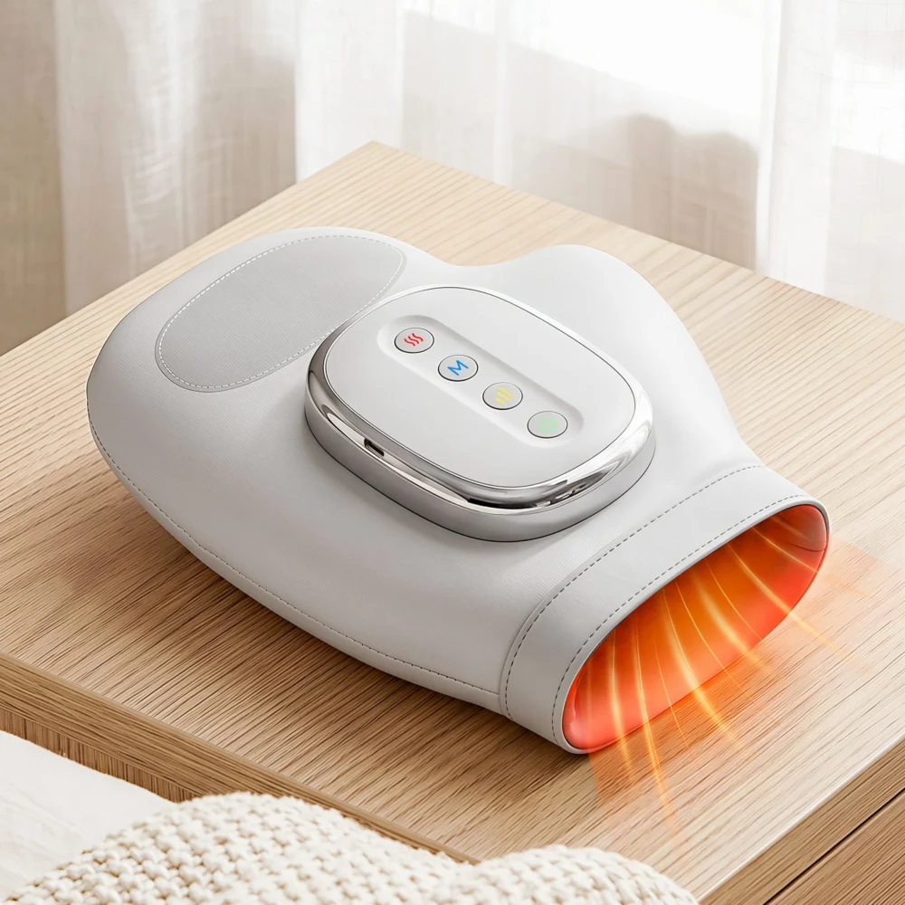 Livemor Hand Massager w/ Heat & Compression for Arthritis Carpal Tunnel | Large