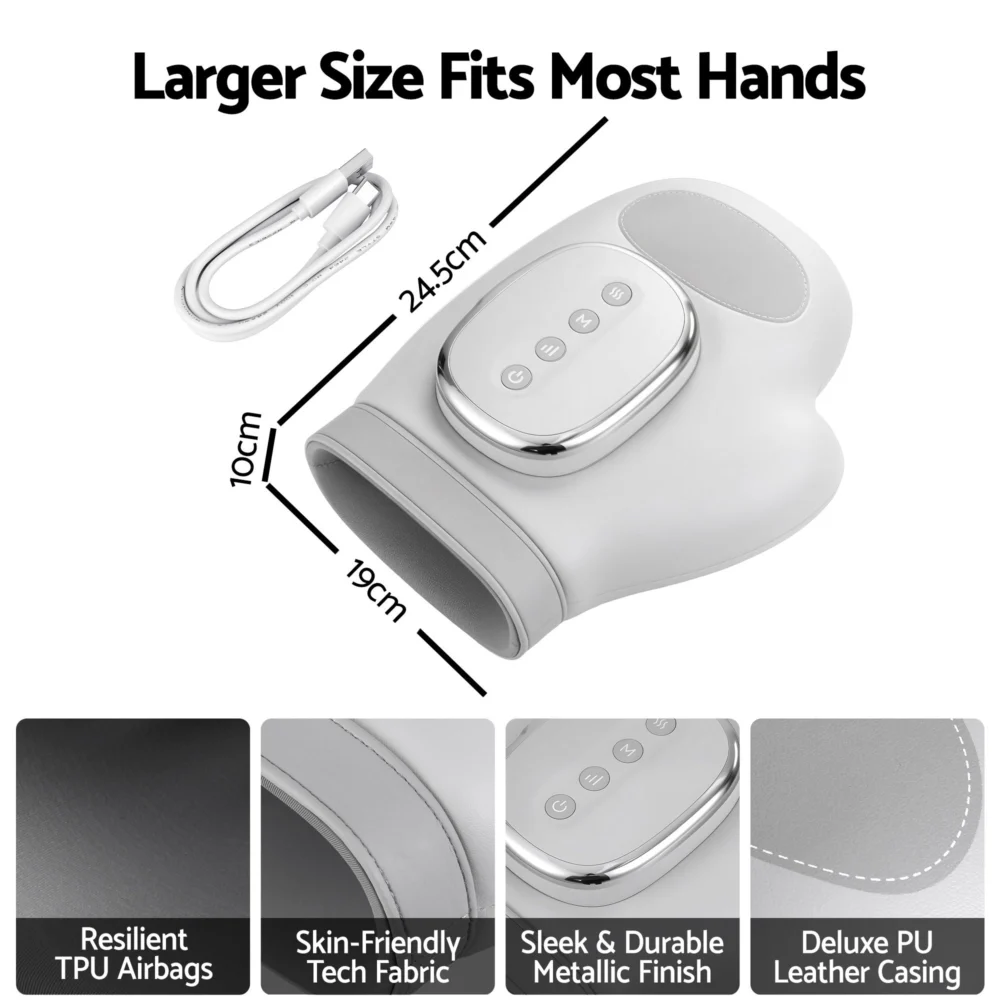 Livemor Hand Massager w/ Heat & Compression for Arthritis Carpal Tunnel | Large