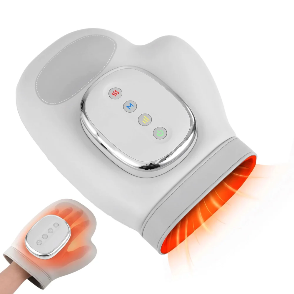 Livemor Hand Massager w/ Heat & Compression for Arthritis Carpal Tunnel | Large
