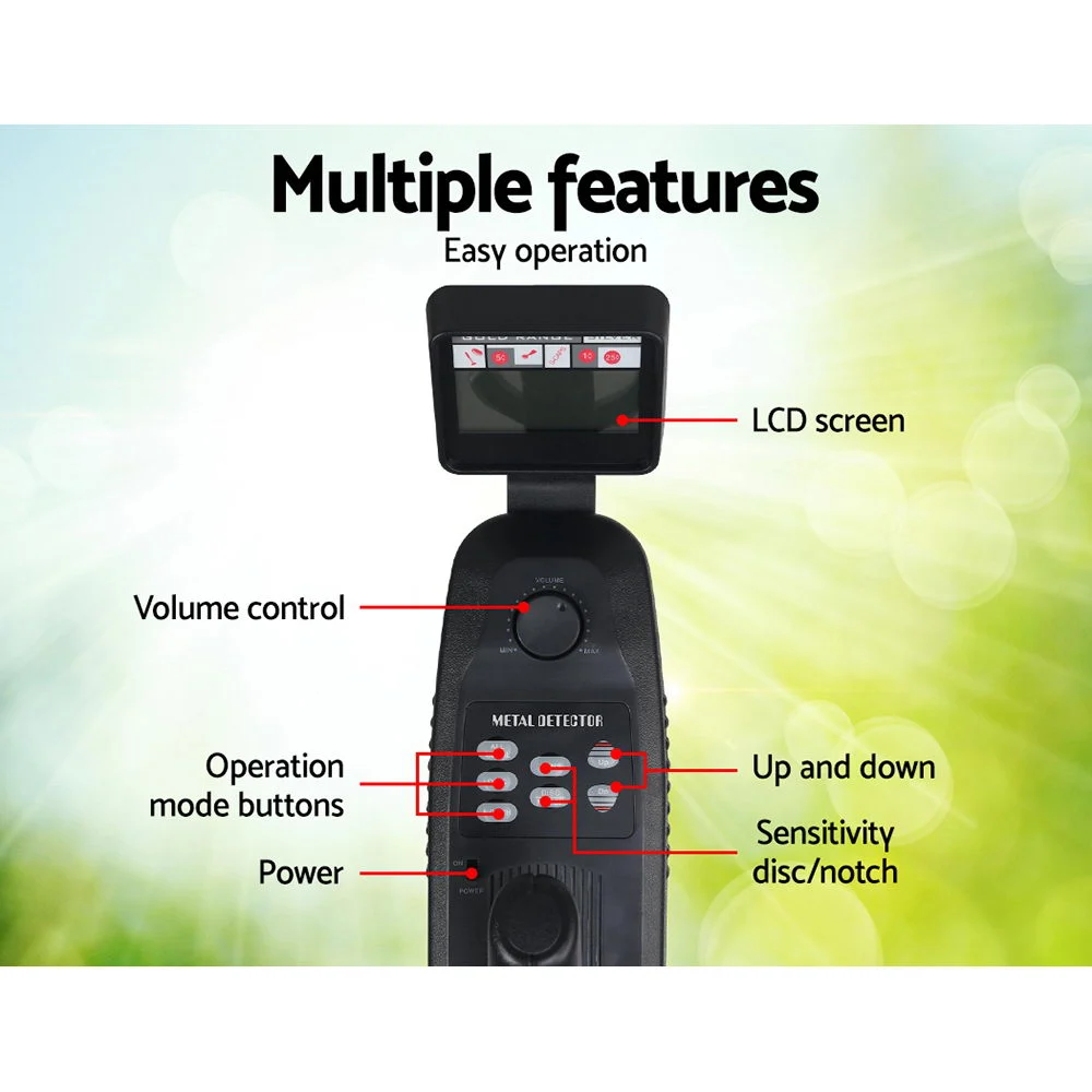 Metal Detector 180MM Deep Sensitive Water Resistant Treasure Hunter Gold Digger