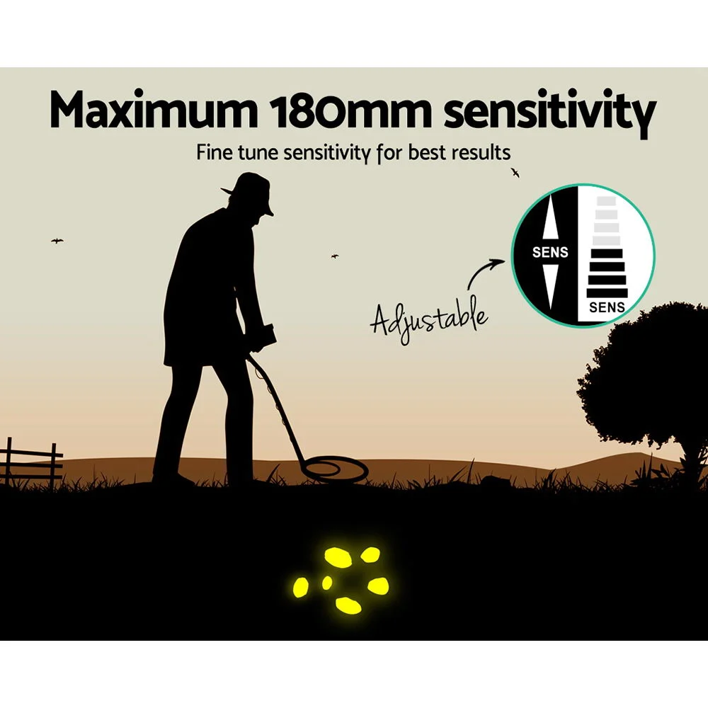 Metal Detector 180MM Deep Sensitive Water Resistant Treasure Hunter Gold Digger