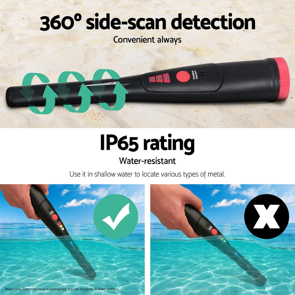 Metal Detector 40MM Sensitive Handheld Pinpointer Water Resistant Automatic