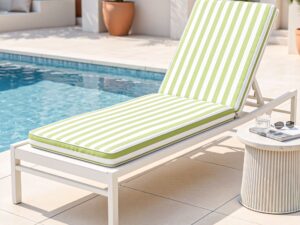 Gardeon Outdoor Chaise Lounge Cushion Lounge Chair Pad Sunbed Mattress Green