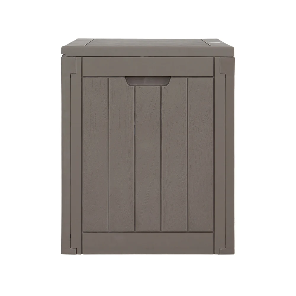 Gardeon Outdoor Storage Box 118L Container Lockable Garden Toy Tool Shed Grey