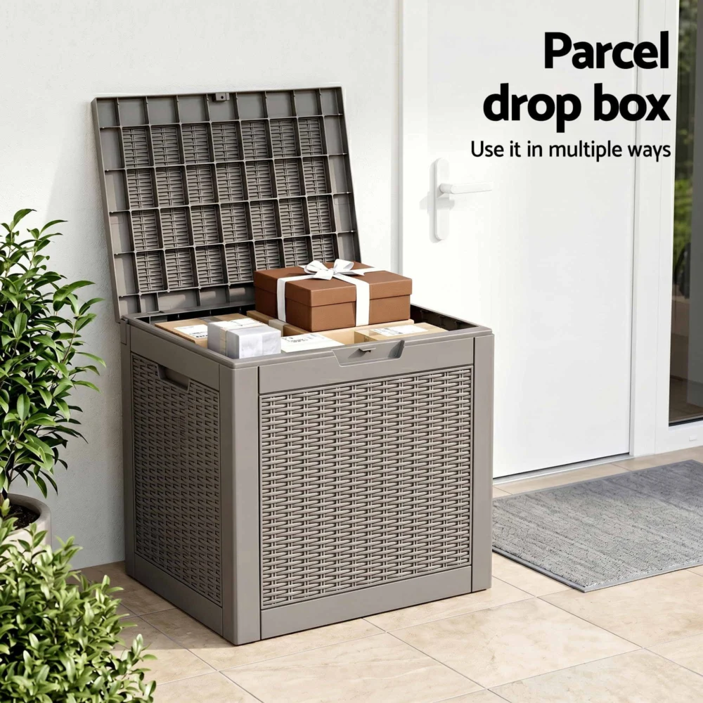 Gardeon Outdoor Storage Box 118L Container Lockable Garden Toy Tool