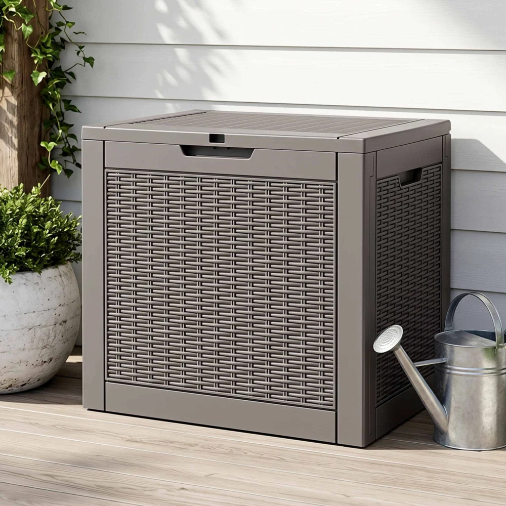 Gardeon Outdoor Storage Box 118L Container Lockable Garden Toy Tool