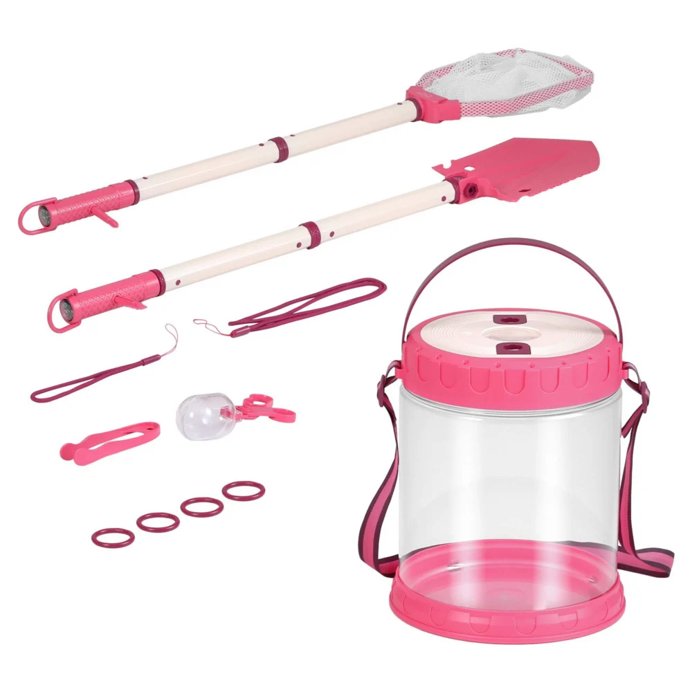 Keezi Kids Bug Catcher Kit 12pc Outdoor Explorer Toys Insect Viewer Net Shovel