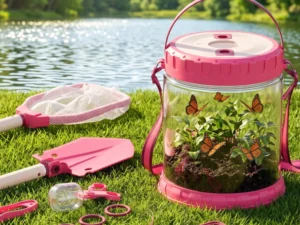 Keezi Kids Bug Catcher Kit 12pc Outdoor Explorer Toys Insect Viewer Net Shovel