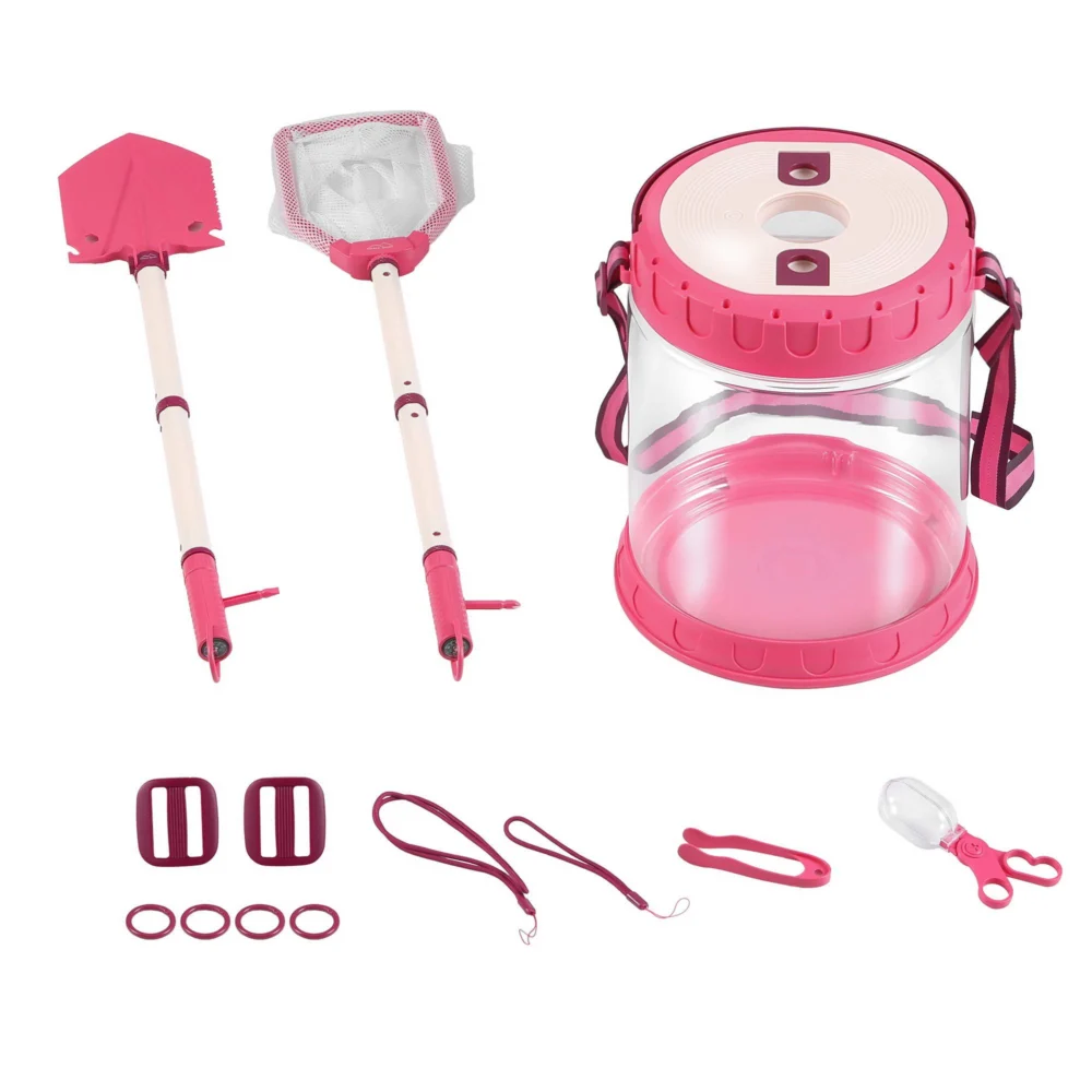 Keezi Kids Bug Catcher Kit 12pc Outdoor Explorer Toys Insect Viewer Net Shovel
