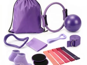 Everfit Pilates Ring Set for Women, 15pcs Home Workout Pilates Equipment w