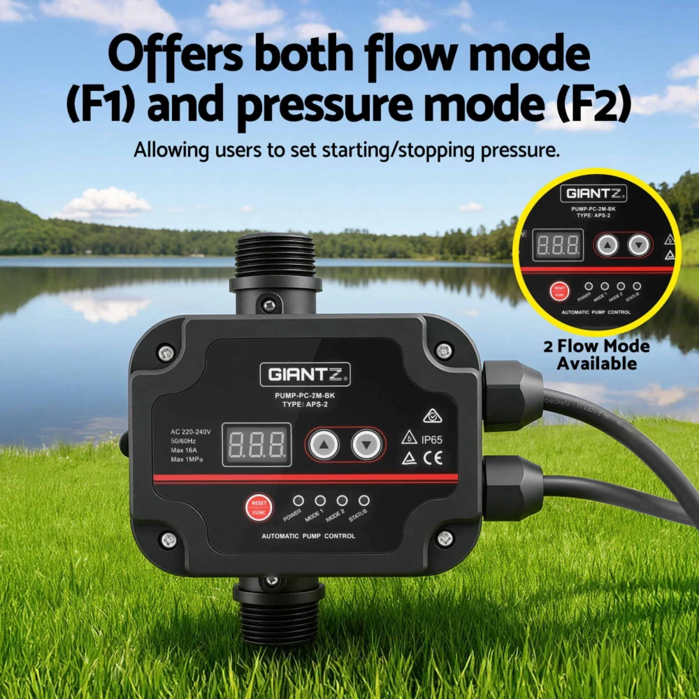 GIANTZ Digital Water Pump Controller 16A 1.5kW Max High Power Pressure Switch
