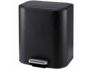 Cefito 20L Trash Bin Steel Pedal Bins Soft Close Kitchen Rubbish Waste Can Black
