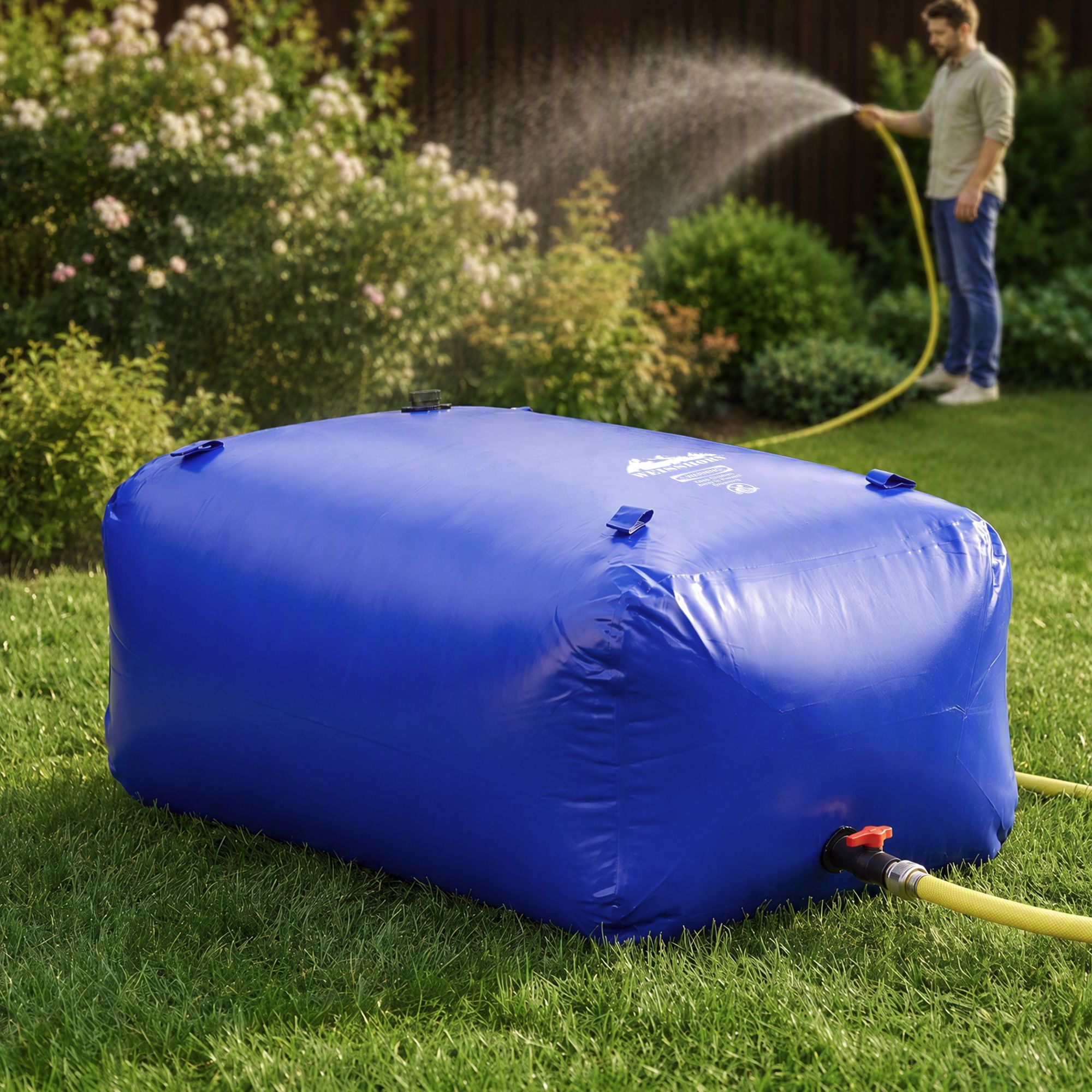 Weisshorn 1000L Water Bladder Bag Portable Large Storage Tank Container Camping