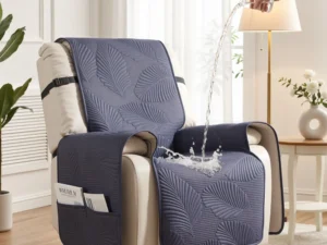 Artiss Quilted Recliner Chair Covers Water Repellent Recliner Slipcovers Grey