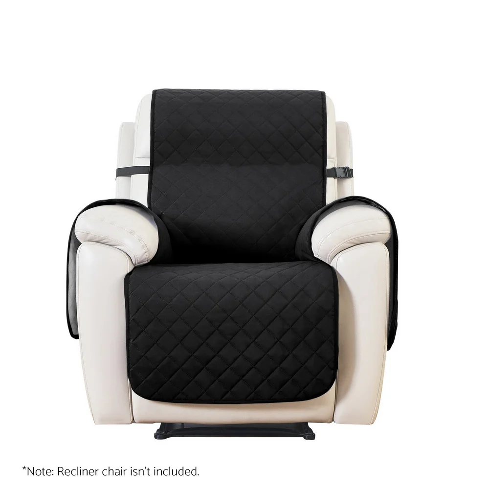Artiss Recliner Chair Cover Water Repellent Non Slip Black