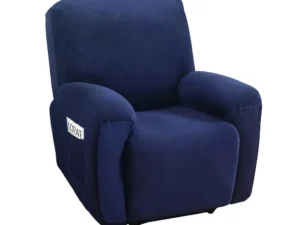 Artiss Recliner Chair Covers 1 Seater Velvet Navy