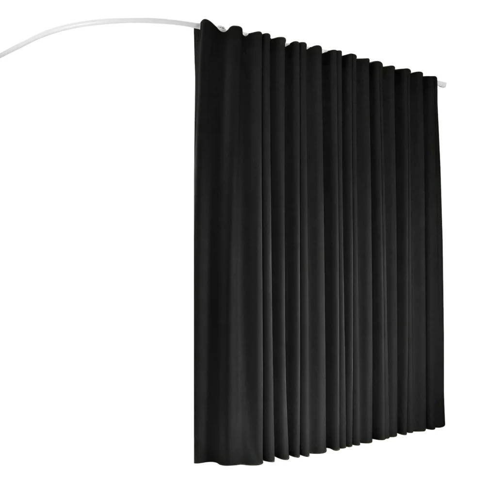 Artiss Room Divider Curtain Ceiling Mounted Track Sets Flexible Black