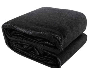 Instahut Shade Sail 5x5x5m Triangle 280GSM 98% Black Shade Cloth