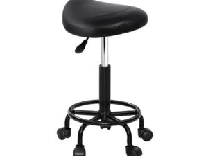 Artiss Salon Stool Saddle Swivel Chair