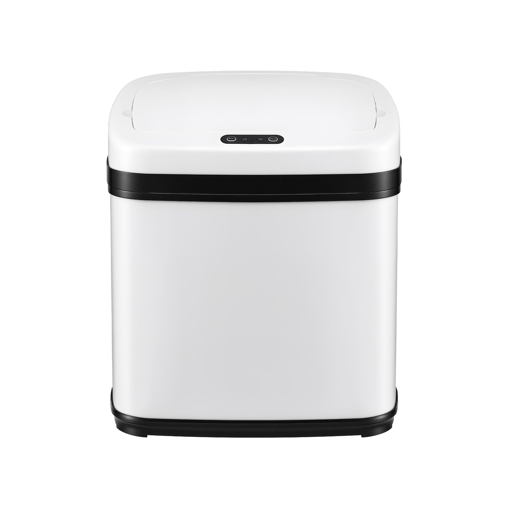 Devanti 15L Motion Sensor Bin Touchless Bins Soft-Close Rubbish Trash Can White