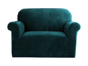 Artiss Sofa Cover Couch Covers 1 Seater Velvet Agate Green