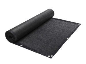 Instahut Shade Cloth Sun Shade Fabric Patio UV Resistant Black 10x2m