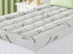 Giselle Bedding 1500GSM Pillowtop Mattress Topper Bamboo Mattress Pad for Back