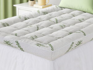 Giselle Bedding 1500GSM Pillowtop Mattress Topper Bamboo Mattress Pad for Back