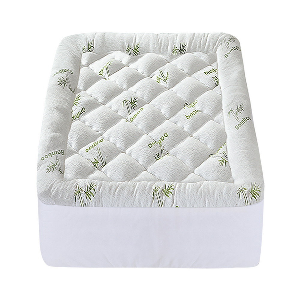 Giselle Bedding 5cm Pillowtop Mattress Topper 1000GSM Thick Soft Bamboo Cooling
